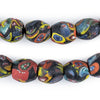 Oval Millefiori Beads (15x13mm)