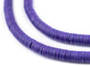 Royal Purple Vinyl Phono Record Beads (6mm) - The Bead Chest