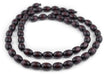 Dark Brown Oval Natural Wood Beads (15x10mm) - The Bead Chest