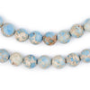 Carolina Blue Sea Sediment Jasper Beads (10mm)