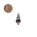 Onyx Silver Capped Locket Pendant (28x10mm) - The Bead Chest