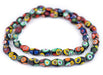 Premium Matte Oval Millefiori Beads (14x9mm) - The Bead Chest