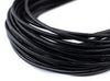 2.0mm Black Round Leather Cord (15ft)