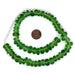 Green Rondelle Java Recycled Glass Beads (6x10mm) - The Bead Chest