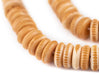 Premium Carved Disk Bone Mala Beads (4x12mm) - The Bead Chest