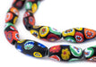 Premium Matte Oval Millefiori Beads (22x10mm) - The Bead Chest