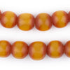 Tangerine Kenya Amber Resin Beads (22mm)
