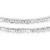 Silver Rounded Rectangle Beads (6x5mm)