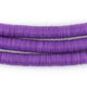 Purple Vinyl Phono Record Beads (8mm) - The Bead Chest