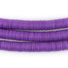 Purple Vinyl Phono Record Beads (8mm)