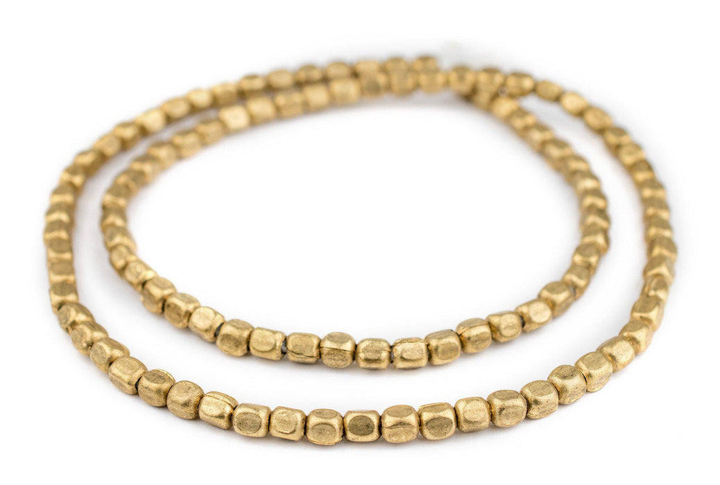 Brass Rounded Rectangle Beads (6x5mm) - The Bead Chest