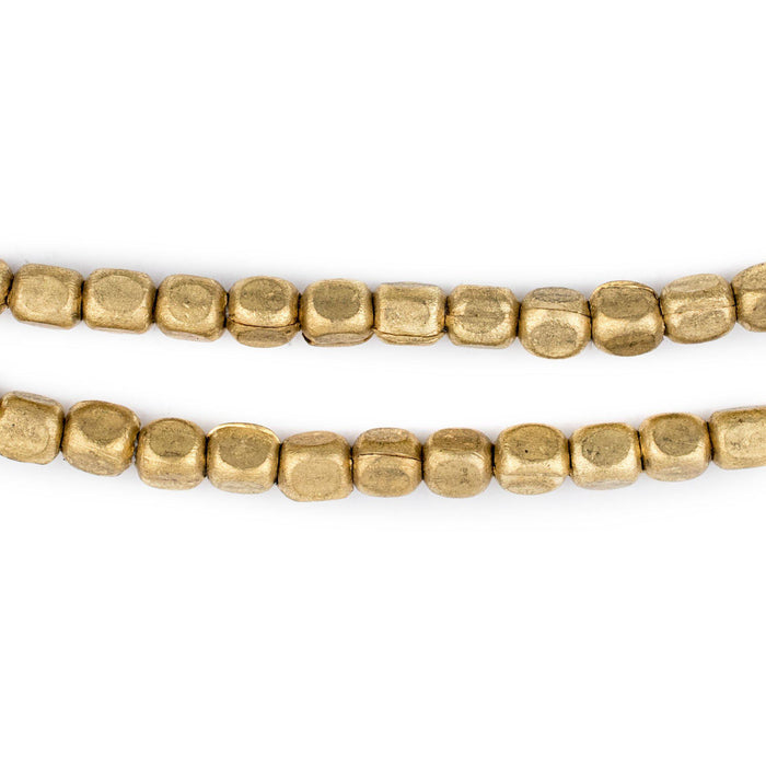 Brass Rounded Rectangle Beads (6x5mm) - The Bead Chest