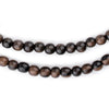 Dark Round Natural Ebony Beads (6mm)