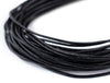 1.0mm Black Round Leather Cord (15ft)