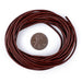 1.5mm Brown Round Leather Cord (15ft) - The Bead Chest