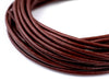 1.5mm Brown Round Leather Cord (15ft)