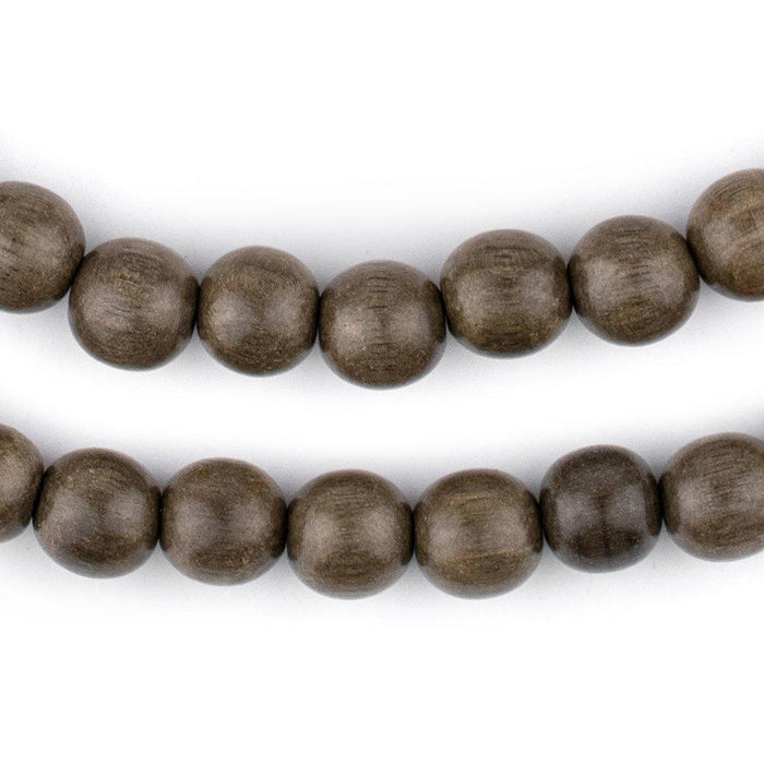 Round Natural Graywood Beads (10mm) - The Bead Chest