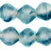 Jumbo Blue Wave Marine Bicone Recycled Glass Beads (25mm) - The Bead Chest