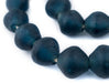 Jumbo Teal Bicone Recycled Glass Beads (25mm) - The Bead Chest