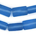 Blue Rectangular Java Recycled Glass Beads (20x12mm) - The Bead Chest
