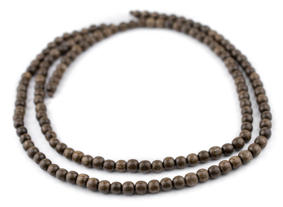 Round Natural Graywood Beads (6mm) - The Bead Chest