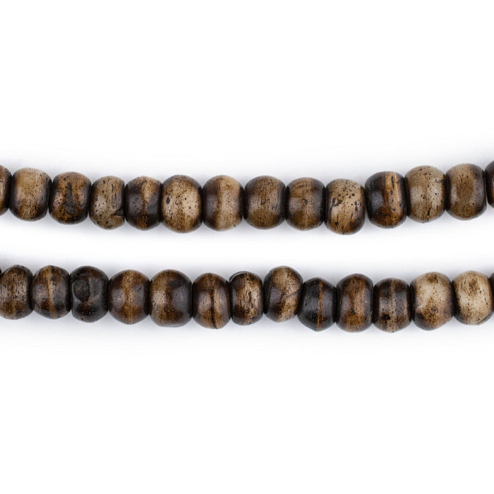 Brown Rustic Bone Mala Beads (6mm) - The Bead Chest