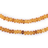 Amber Saucer Horn Beads (6mm)