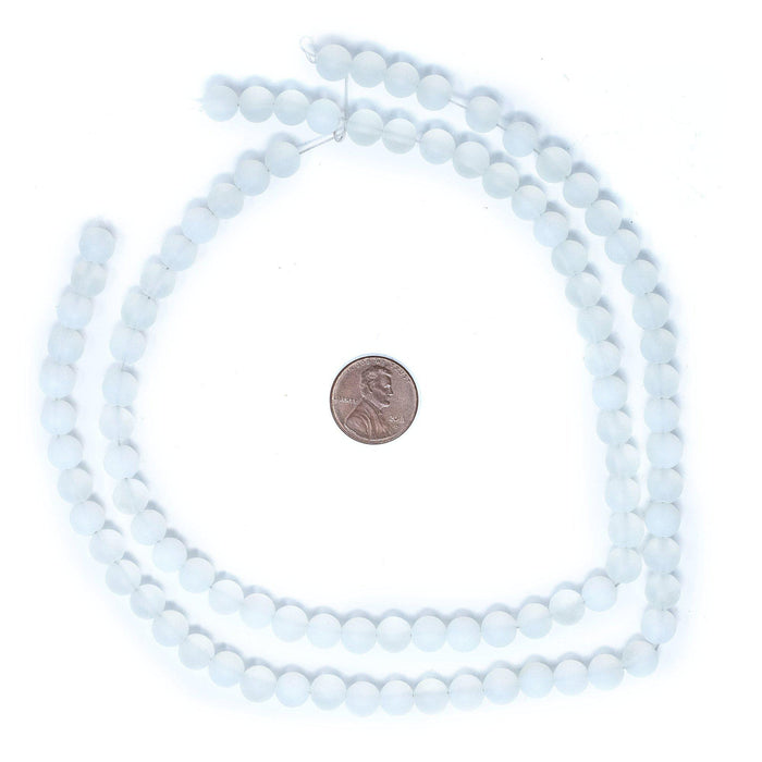 Matte Round Moonstone Opalite Beads (8mm) - The Bead Chest