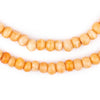 Orange Rustic Bone Mala Beads (6mm)