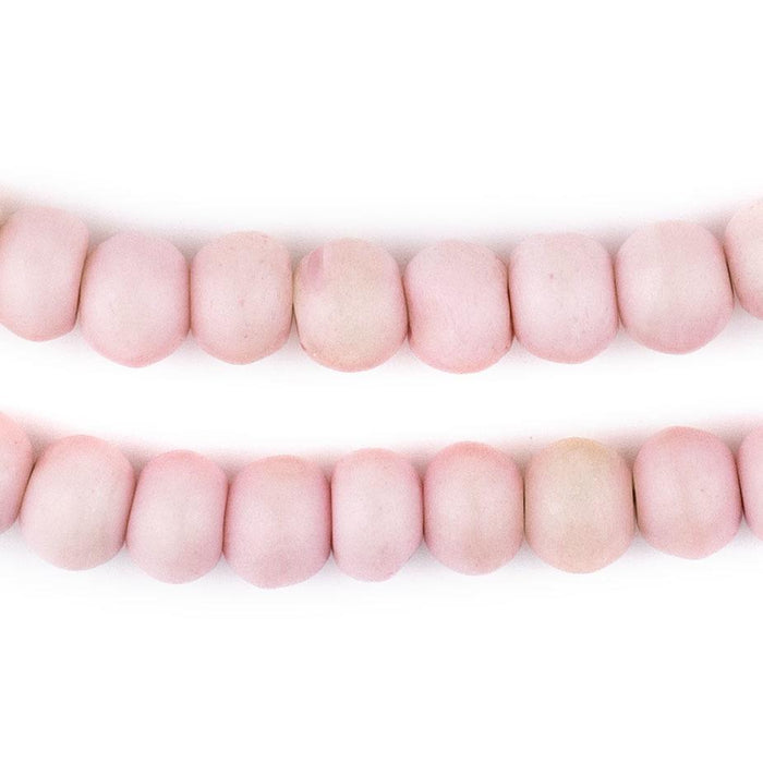 Pastel Pink Bone Mala Beads (10mm) - The Bead Chest