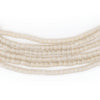 Vintage-Style White Sandcast Seed Beads