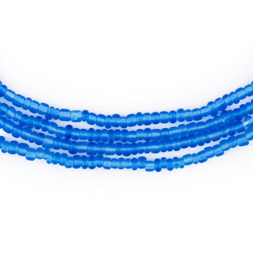 Sapphire Blue Matte Glass Seed Beads (3mm) - The Bead Chest