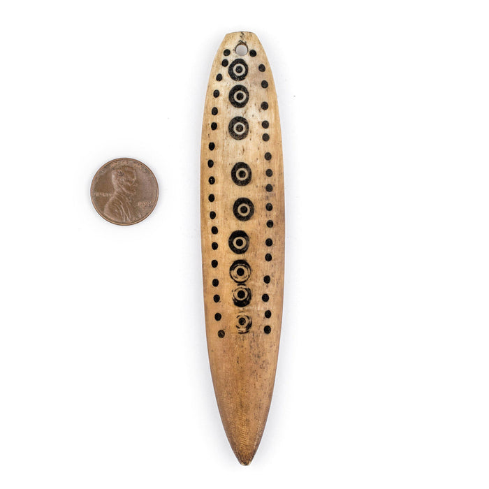 Ethiopian Shaman Medicine Stick Pendant (Large) - The Bead Chest