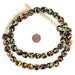 Rasta Fused Recycled Glass Beads (14mm) - The Bead Chest