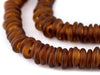 Amber Annular Wound Dogon Beads - The Bead Chest
