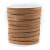 5.0mm Tan Flat Suede Leather Cord (75ft)