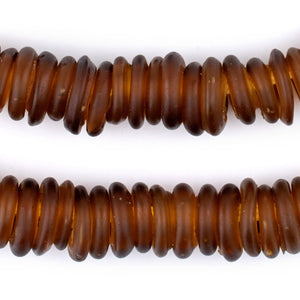 Amber Annular Wound Dogon Beads