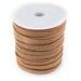 5.0mm Tan Flat Suede Leather Cord (75ft) - The Bead Chest