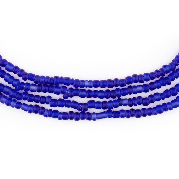 Translucent Cobalt Blue Matte Glass Seed Beads (3mm) - The Bead Chest