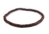 Mocha Brown African Vinyl Stretch Bracelet