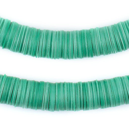 Turquoise Vinyl Phono Record Beads (14mm) - The Bead Chest