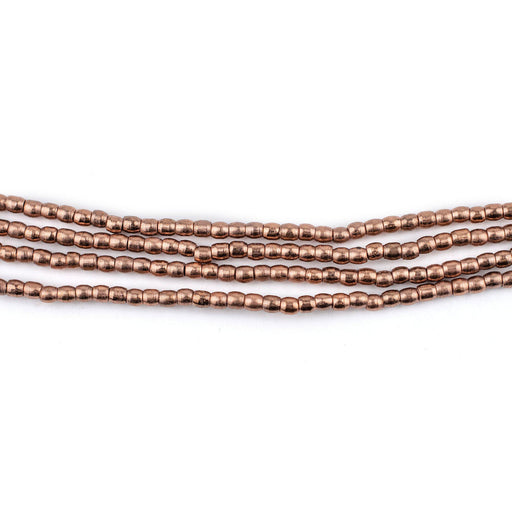 Copper Tiny Oval Beads (2mm) - The Bead Chest