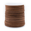 5.0mm Brown Flat Suede Leather Cord (75ft)
