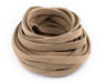6.0mm Beige Flat Suede Leather Cord (15ft) - The Bead Chest