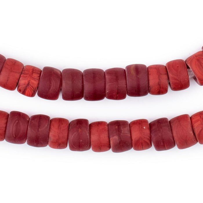 Crimson Red Padre Beads (8mm) - The Bead Chest
