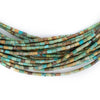 Green Cylindrical Heishi Turquoise Beads (3x2mm)