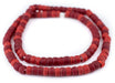 Crimson Red Padre Beads (8mm) - The Bead Chest
