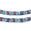 Blue Krobo Eye Beads