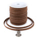 5.0mm Brown Flat Suede Leather Cord (75ft) - The Bead Chest