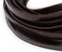 6.0mm Dark Brown Flat Leather Cord (15ft) - The Bead Chest
